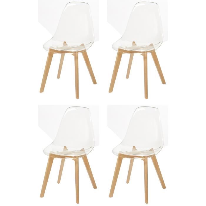 brooklin lot de 4 chaises de salle manger blanc o trouver loffre chaise transparente pied bois - Chaise Transparente Pied Bois brooklin lot de 4 chaises de salle manger blanc o trouver loffre chaise transparente pied bois - Chaise Transparente Pied Bois