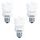 SYLVANIA Lot de 3 ampoules mini-Lynx fluo E27 8 W