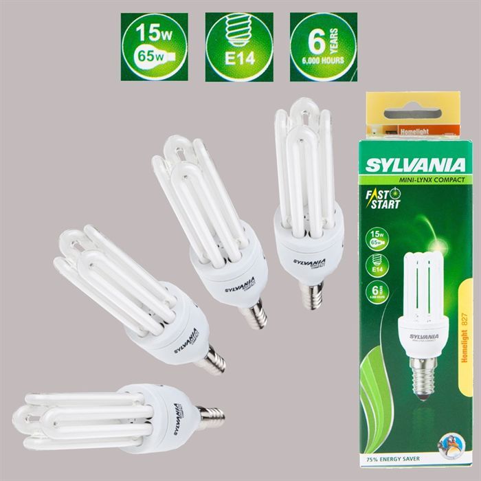 AMPOULES SYLVANIA ECO ENERGIE 80% 15W E14 CHAUDE   Achat / Vente