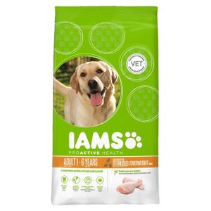 IAMS Croquettes Light au poulet - Stérilisé ou surpoids - Toutes races - 12kg - Pour chien adulte IAMS Croquettes Light au poulet - Stérilisé ou surpoids - Toutes races - 12kg - Pour chien adulte