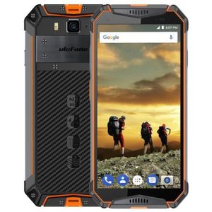 Smartphone Ulefone Armor 3 Orange 64Go 4G - IP69K/IP68 NFC+Google Pay - Résistant à l'eau - Certifié par MIL-STD-810G