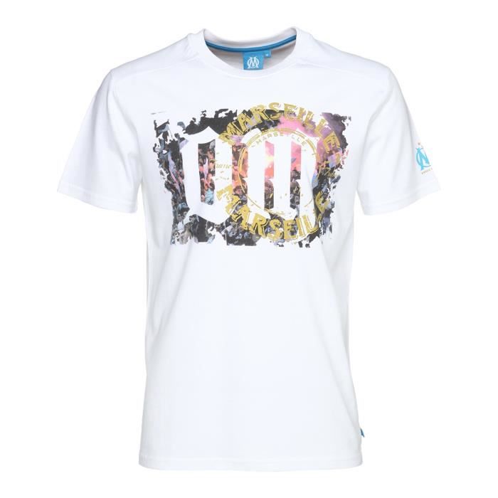 Maillot de football OM GRAPHIC - Blanc