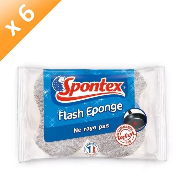 SPONTEX Eponges Flash - Lot de 2 x 6