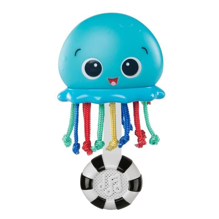BABY EINSTEIN Hochet méduse Ocean Glow Sensory Shaker - Bleu