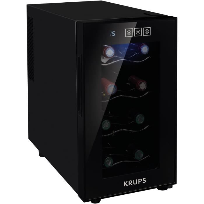 KRUPS JC300800 - Cave à vin de service - 8 bouteilles - Pose libre - L 25,2 x H 45,8 cm