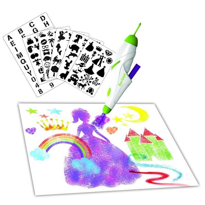 Lexibook - Aéro Graph' - Marqueurs pochoirs - Electronique - Stylo Spray - Spray Pen - Créatif - Mixte