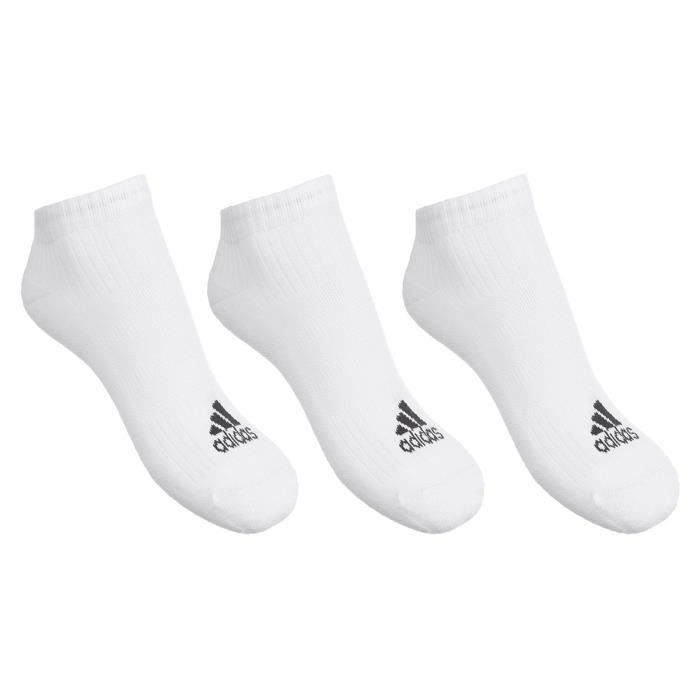 ADIDAS Lot de 3 paires de chaussettes 3S PER N-S HC 3P - Mixte - Blanc