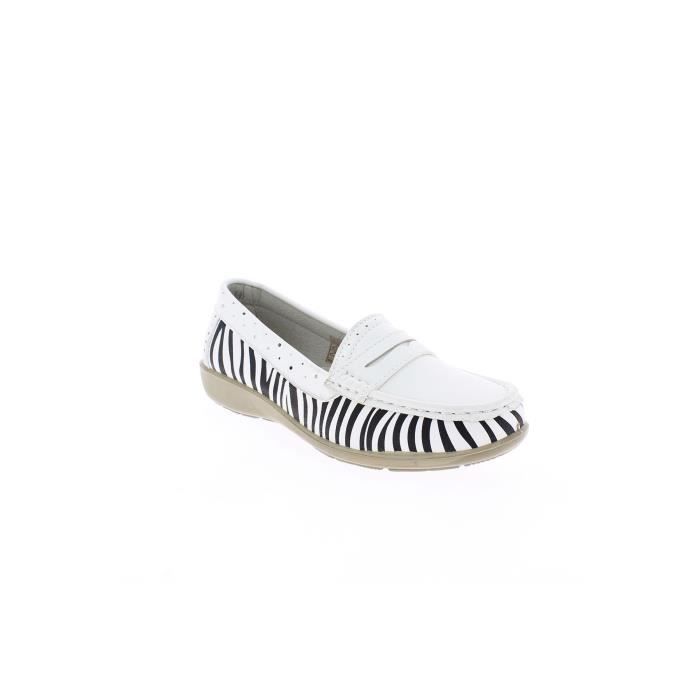 Mocassin Zebre Femme