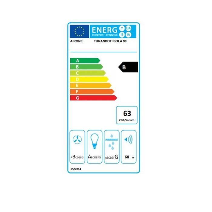 Hotte cuisine Airone suspendue blanche CALYPSO2