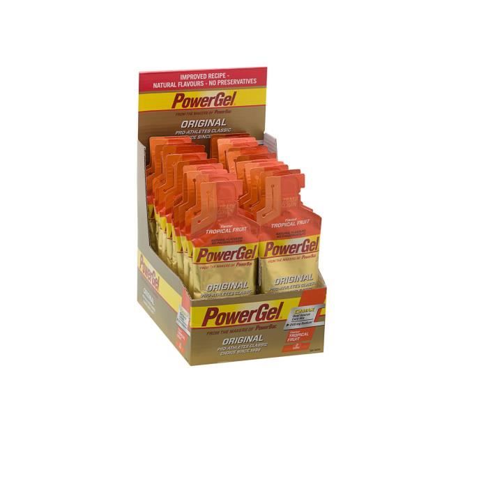 POWERBAR Lot de 24 gels - Fruits tropicaux - 41 g