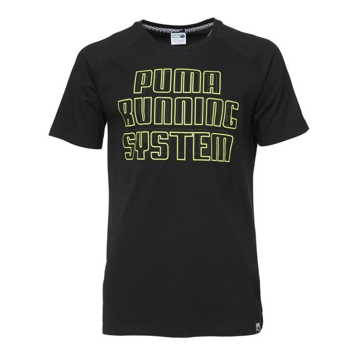 PUMA T-shirt Disc Manches courtes - Homme - Noir