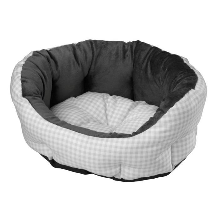 D&D Coussin Checko - 55x45x23cm - Silver - Pour chien