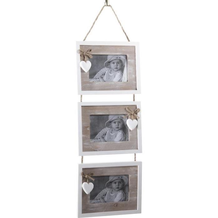 DEECOZY Lot De 2 Présentoirs Photo Suspendus En Bois Avec 30 Clips - Décoration Murale Élégante Et Modulable - 8
