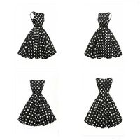 ROBE Mode féminine rétro manches à pois Mini robe de sw ROBE Mode féminine rétro manches à pois Mini robe de sw