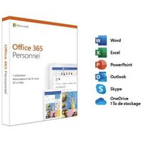 BUREAUTIQUE Microsoft Office 365 Personnel - 1 utilisateur - P BUREAUTIQUE Microsoft Office 365 Personnel - 1 utilisateur - P