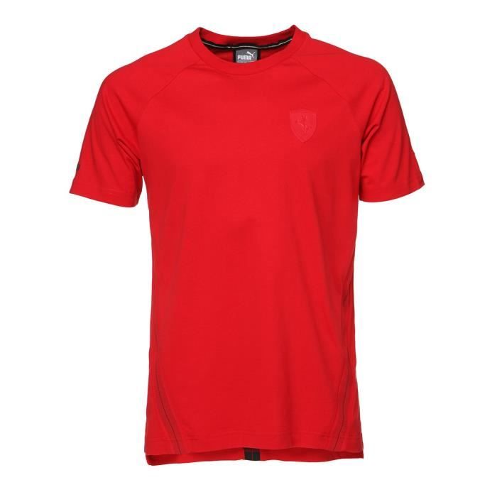 PUMA T-shirt Ferrari Small Shield Manches courtes - Homme - Rouge