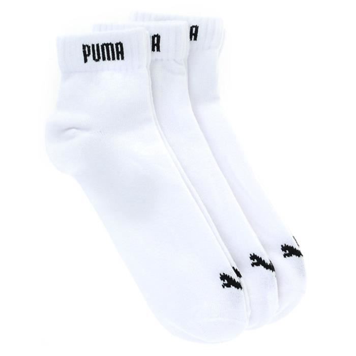 PUMA Lot de 3 Paires de Chaussettes Courtes Enfant Fille