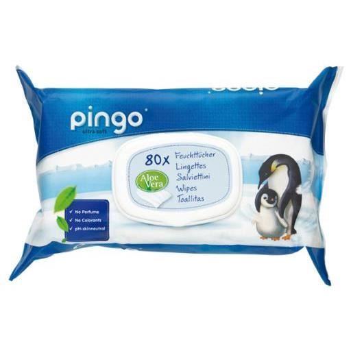 PINGO 80 Lingettes bébé AlŒ Vera