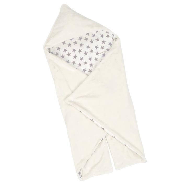 BABYCALIN Couverture Universelle Étoile - Coton et polyester - Écru - 90 x 110 cm