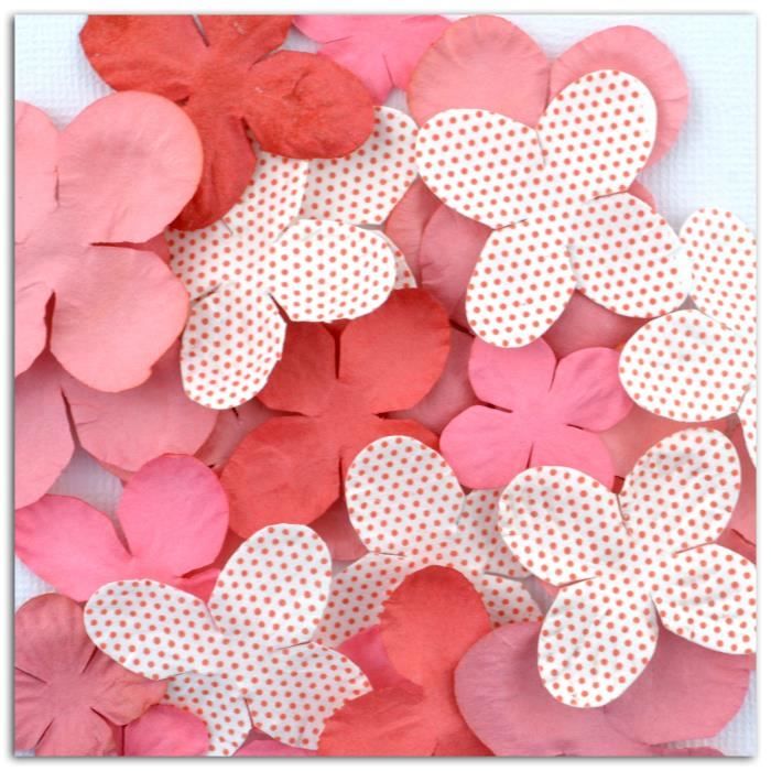 TOGA Pack de 25 Fleurs Rose