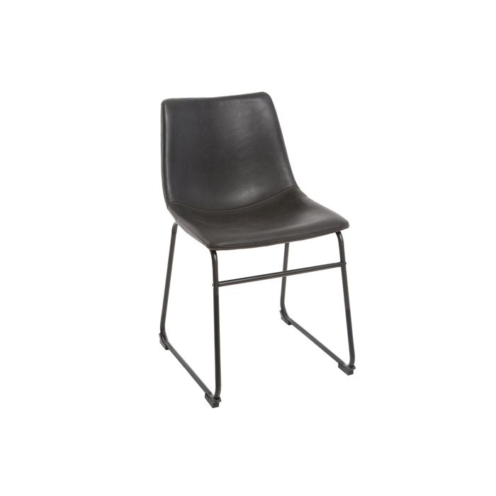 Chaise Rock Miliboo Vintage Pu Noir New TF1JKuc3l