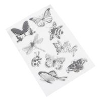 TIMBRE Fleur Oiseau PVC Transparent Stamp 1 Fiche Cling D TIMBRE Fleur Oiseau PVC Transparent Stamp 1 Fiche Cling D
