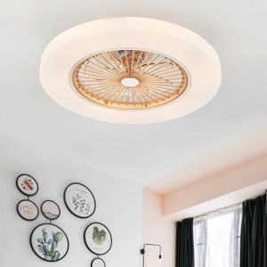 40w Lampe Moderne Chambre Ventilateur Plafonnier Salon Led Fan XiuOkTPZ
