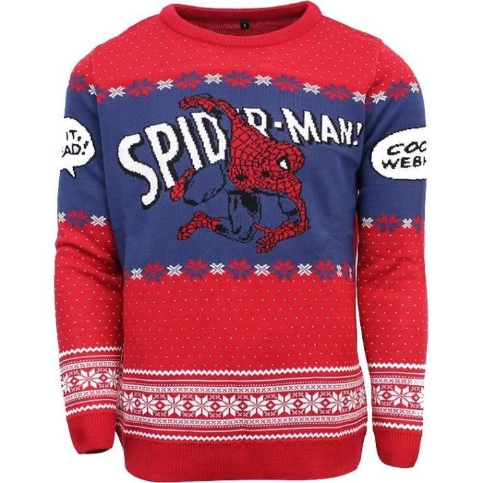 Pull de Noël Spider-Man : \