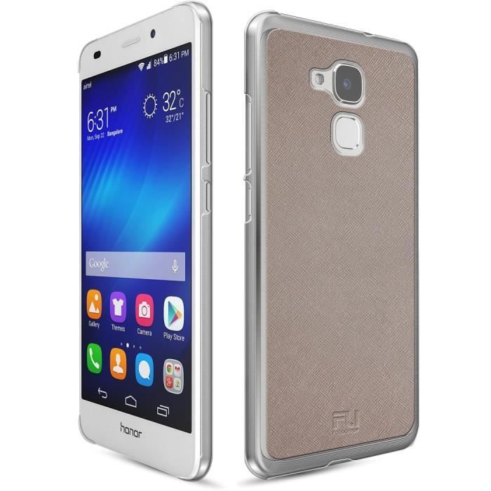FOLLOW UP Coque Parisian Cover Honor 5c - Saffiano perle