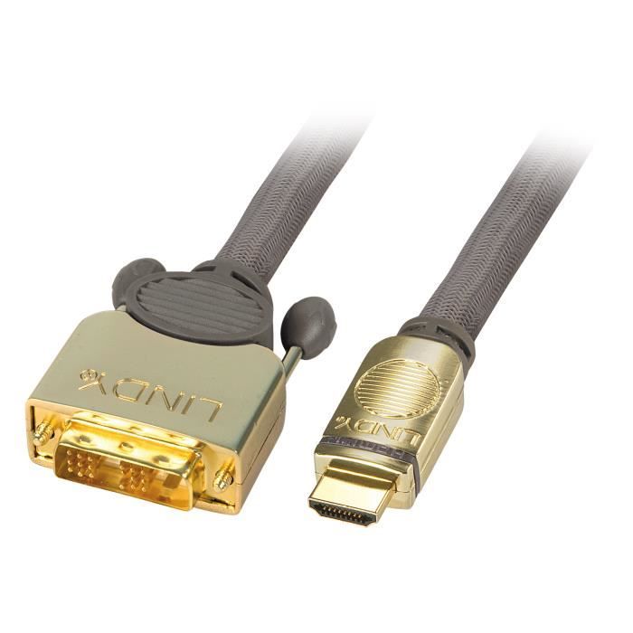 LINDY Câble DVI-D / HDMI GOLD - 0,5m