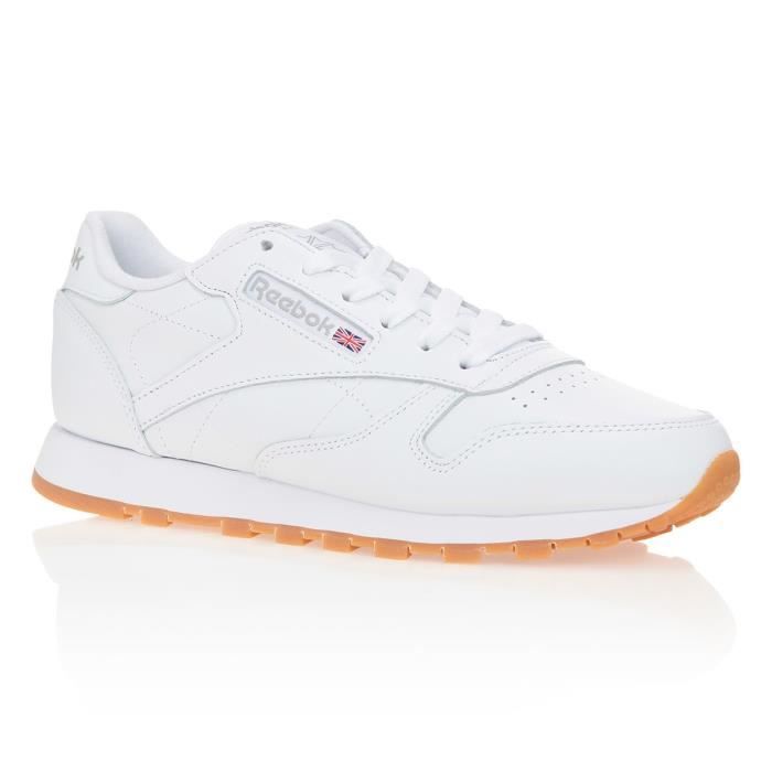 REEBOK Baskets Classic Leather - Femme - Blanc