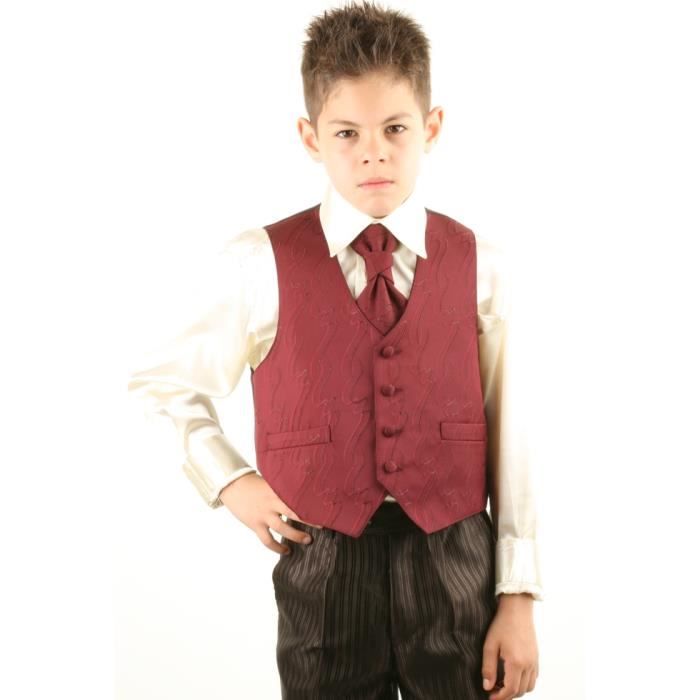 Gilet Sans Manches Festif Pour Enfant – Avec Bonnet, Idéal Noël, Mariage, Anniversaire (rouge Ou Vert) - 2