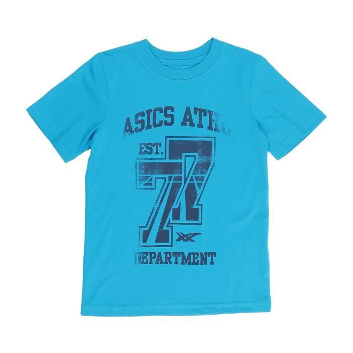 ASICS T-shirt Graphic Imprimé Enfant garçon - Bleu