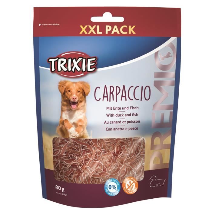 TRIXIE Carpaccio Premio au canard et poisson - 80g - Pour chien