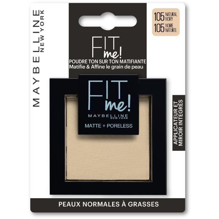 GEMEY MAYBELLINE Fit Me - Poudre mat antipores - 105 BL