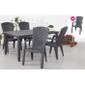 Salon de jardin ALLIBERT graphite + 6 fauteuils graphite - Achat ... Salon de jardin ALLIBERT graphite + 6 fauteuils graphite - Achat ...