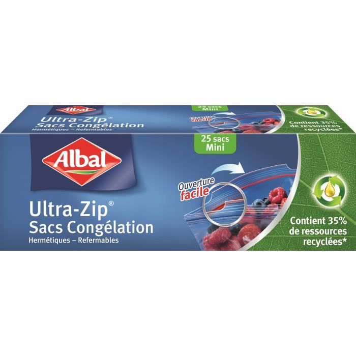 ALBAL Sac congélation ultra zip - Boite de 25