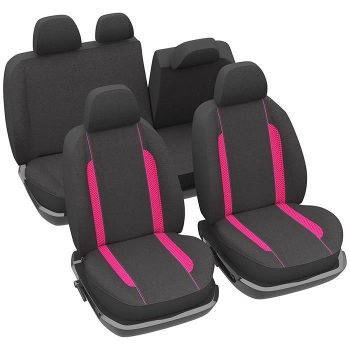 Housses de Siège Fluo Rose pour Auto