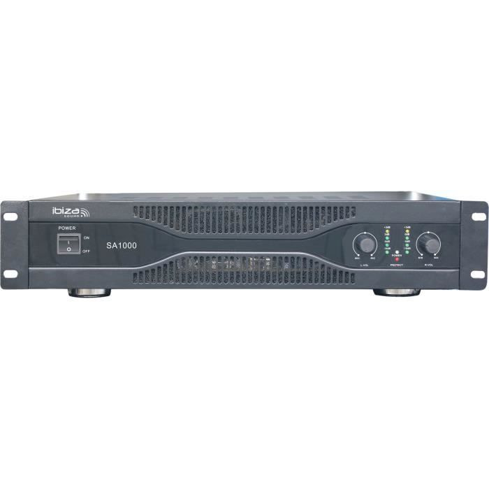 IBIZA SOUND SA1000 Amplificateur sono 2 x 500w