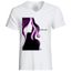 Chuuut T Homme Violet Shirt Blanc Dessin Noir Femme Cheveux Longs rdBCexoW
