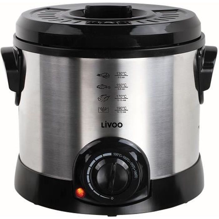 DOMOCLIP DOC198 Friteuse 1,5 L - Gris/Noir