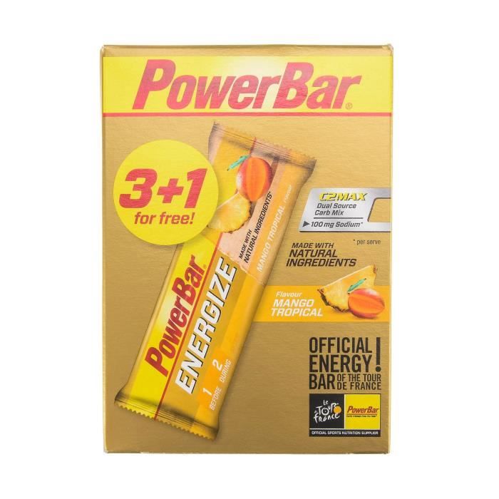 POWERBAR Barres Énergétiques Energize Mangue Tropicale 3+1 - 4x55g