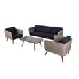 salon bas 5 personnes 2 fauteuils 1 canap 3 places 1 table basse en rsine tresse et aluminium coussins bleus nuit stora - Canape Bas salon bas 5 personnes 2 fauteuils 1 canap 3 places 1 table basse en rsine tresse et aluminium coussins bleus nuit stora - Canape Bas