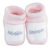 CHAUSSON - PANTOUFLE TROIS KILOS SEPT Chaussons brodé - Modèle unique - CHAUSSON - PANTOUFLE TROIS KILOS SEPT Chaussons brodé - Modèle unique -