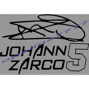 DÉCORATION VÉHICULE STICKER AUTOCOLLANT SIGNATURE ZARCO JOHANN AUTOGRA