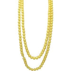 collier perle jaune