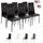 Albatros 3098 Diamond Lot de 6 chaises, noir, SGS