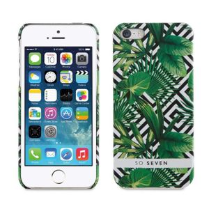 SO SEVEN Bundle JUNGLE PALMIER Coque + POWERBANK 2600 IPHONE 5/5S/SE