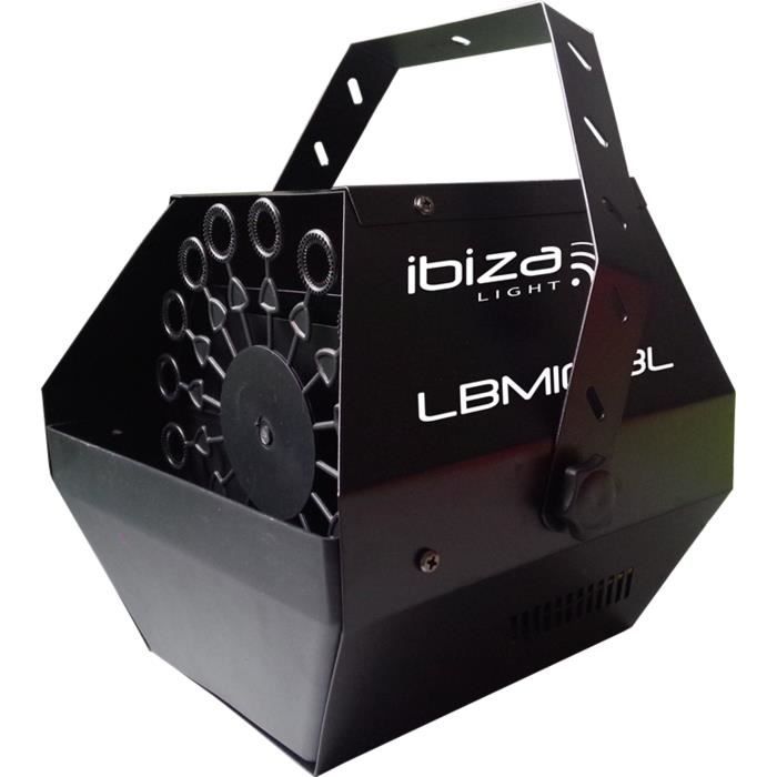 IBIZA LBM10BAT-BL Machine à bulles portable rechargeable