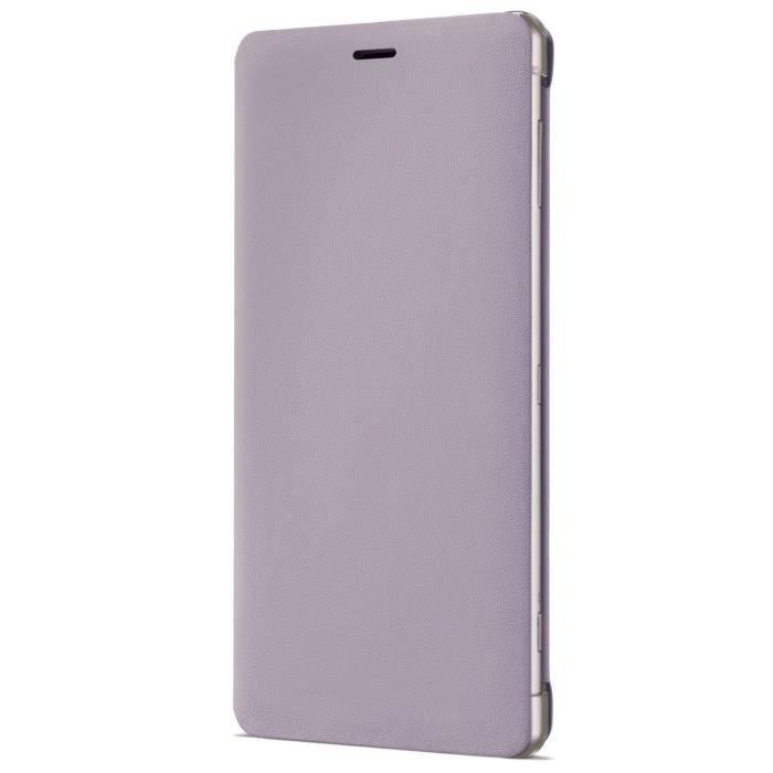 Sony Style Etui Cover Stand avec Support pour Xperia XZ2 Rose